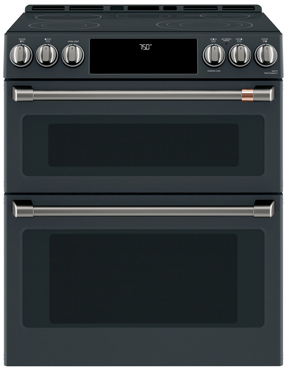 Cafe Brushed Black Front Control Electric Knobs And Handles