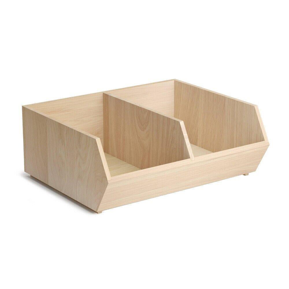 U Brands x RiOrganize Wood Stackable Bins 843463158051