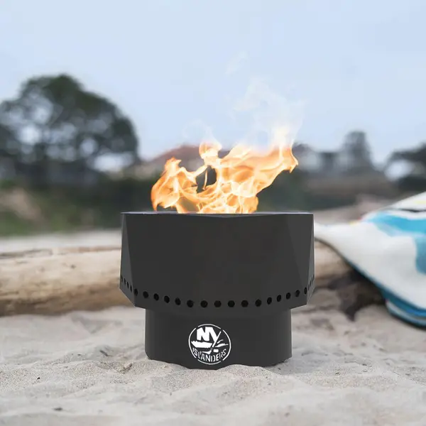 Blue Sky New York Islanders Ridge Smokeless Fire Pit