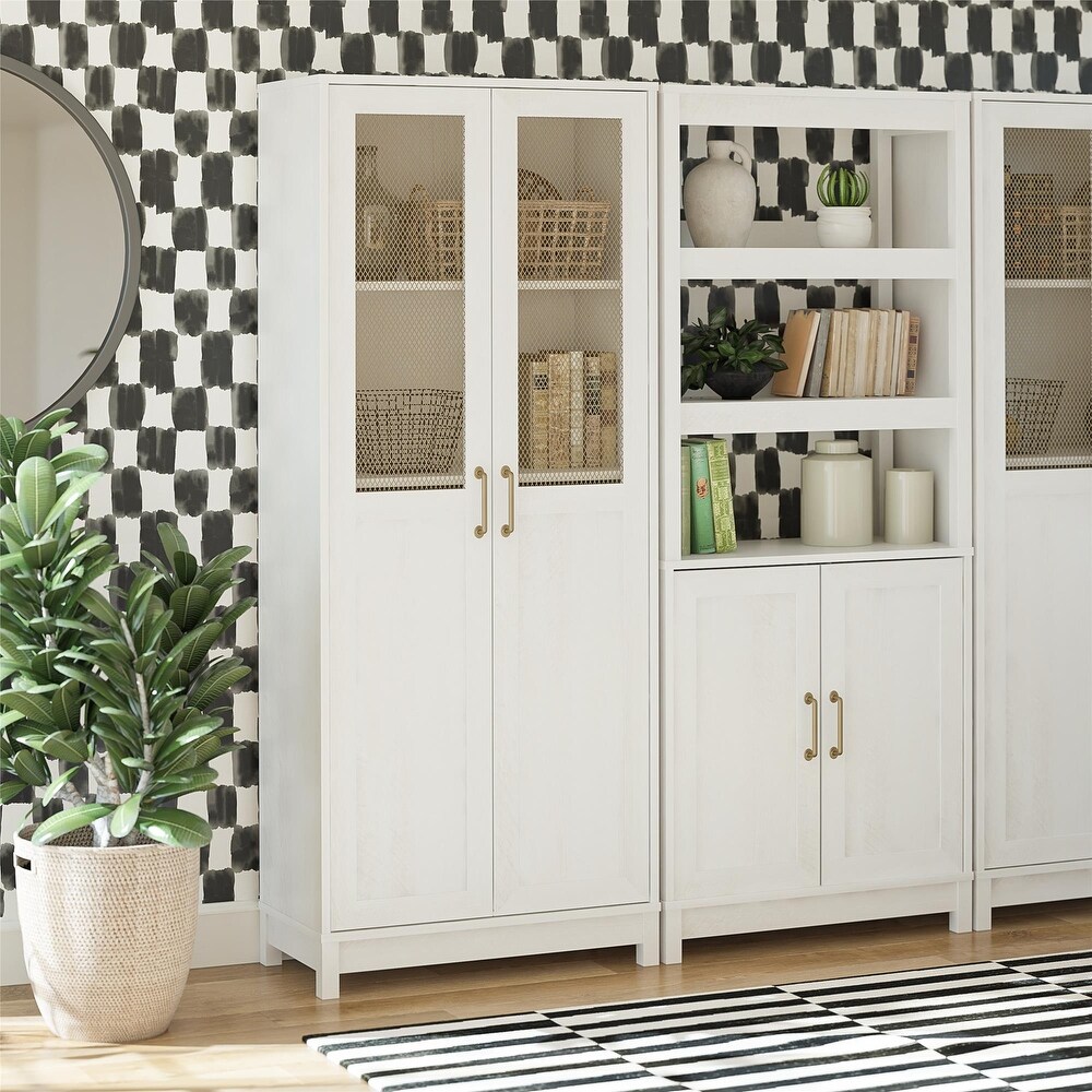 Mr. Kate Tess 2 Door Wide Storage Cabinet with Modular Storage Options