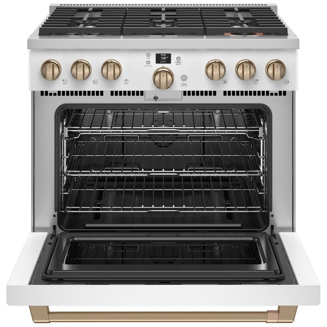 Café 36-inch Freestanding Gas Range with WI-FI Connect CGY366P4TW2