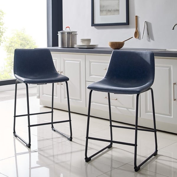 Designs Bar Stool， Black， Set of 2