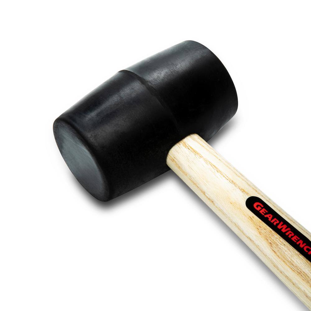 GEARWRENCH 16 oz. Hickory Handle Rubber Mallet with 10 in. Handle 82259