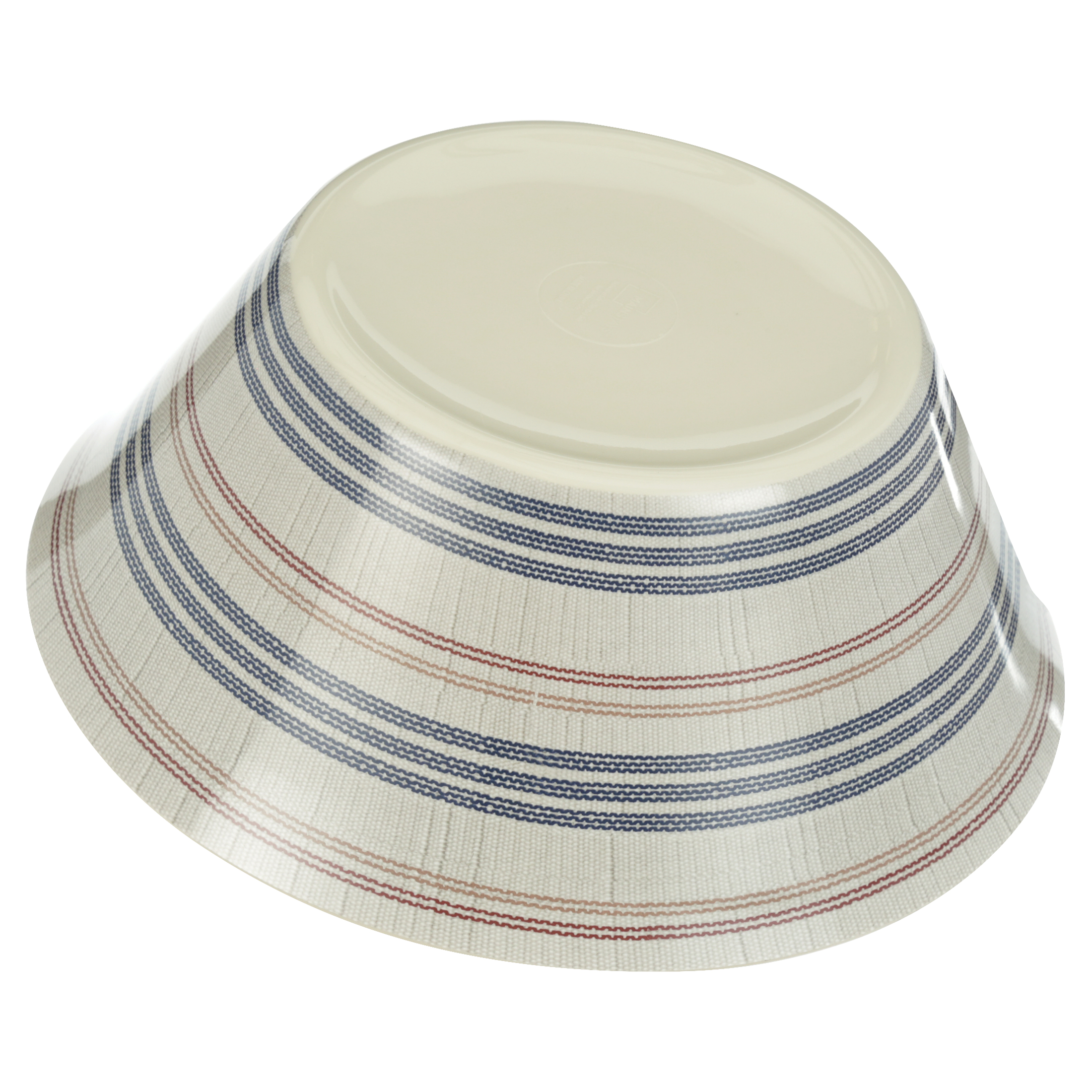 Mainstays Outdoor Melamine Striped Serving Bowl