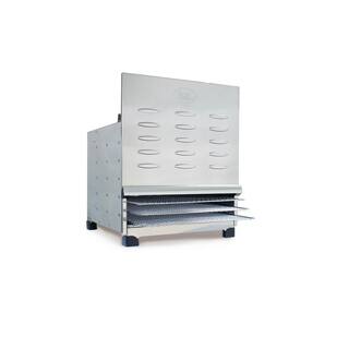 LEM 10-Tray Silver Food Dehydrator with Temperature Control 1154