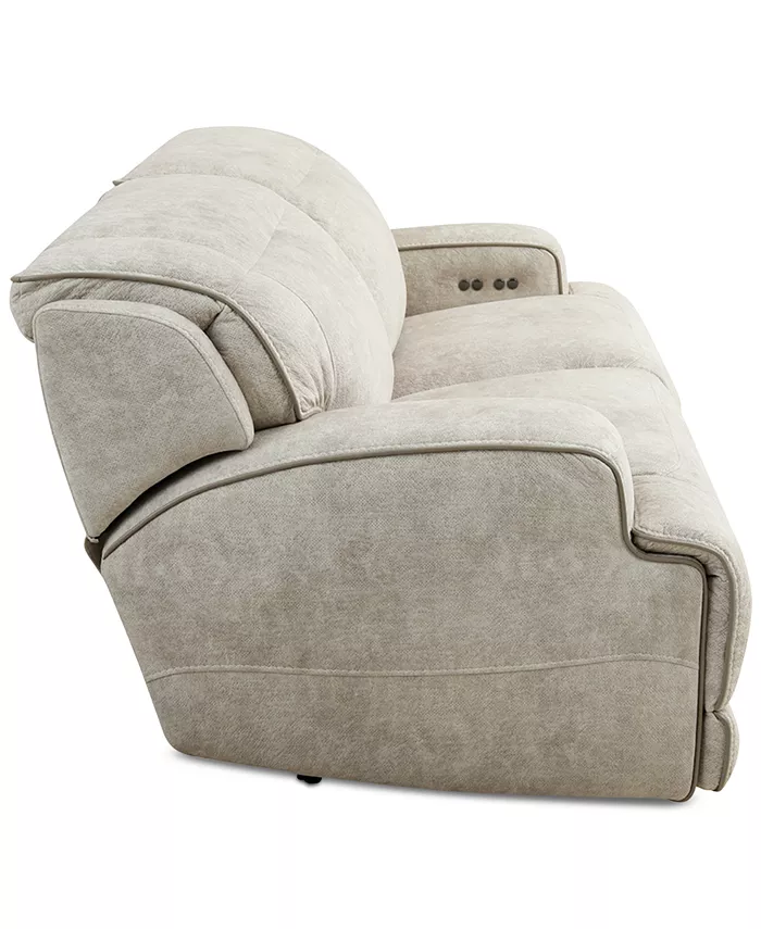 Furniture Sebaston 2-Pc. Fabric Sofa with 2 Power Motion Recliners