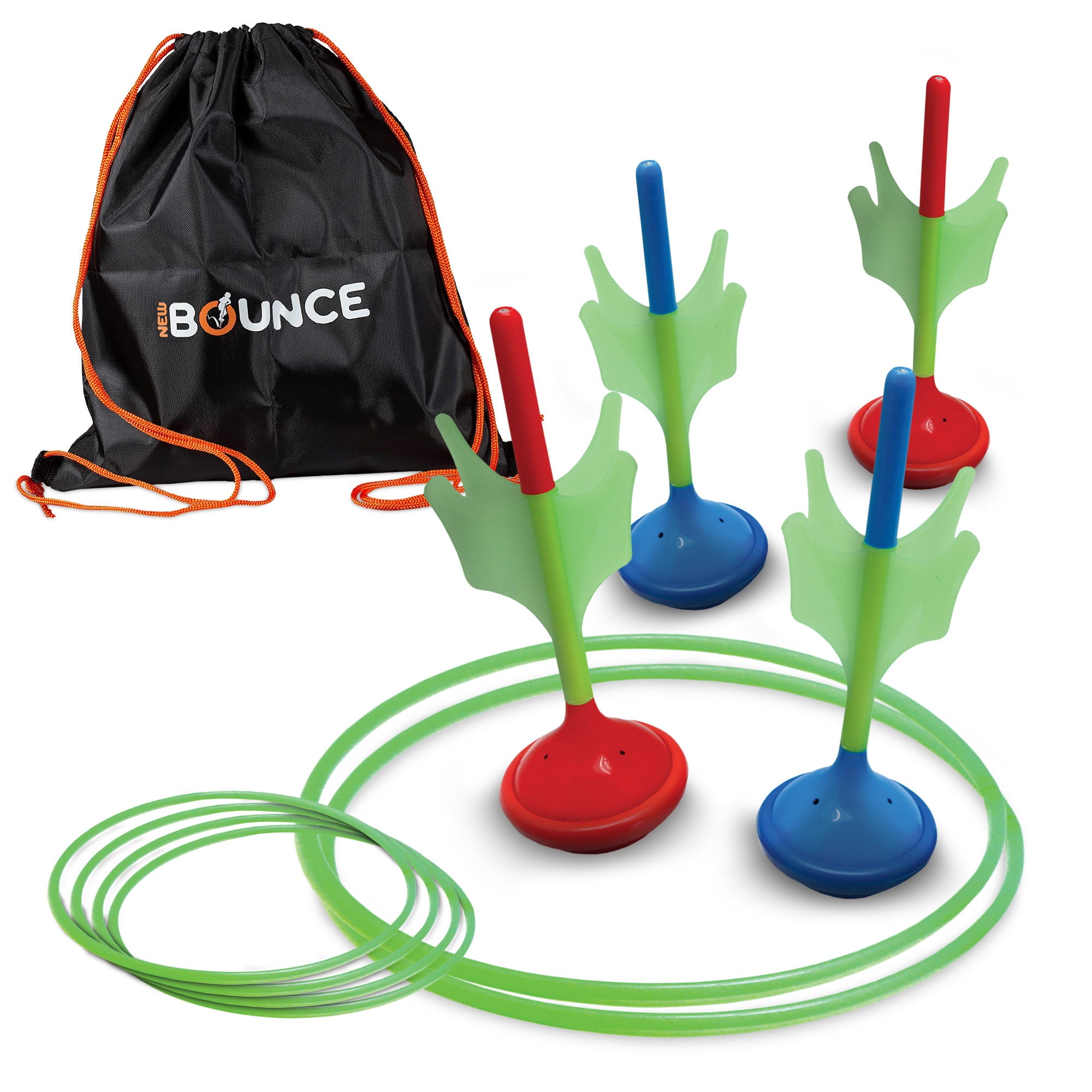 New Bounce Lawn Dart Set for Kids - Glow in The Dark Soft Tip Lawn Darts - Outdoor Lawn Games for Family