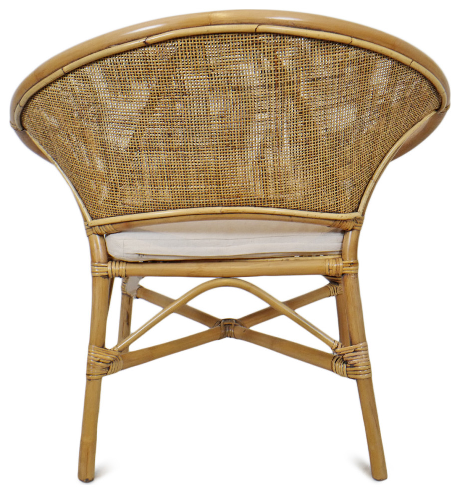 Bamboo and Rattan Ring Arm Chair   Tropical   Armchairs And Accent Chairs   by Design Mix Furniture  Houzz