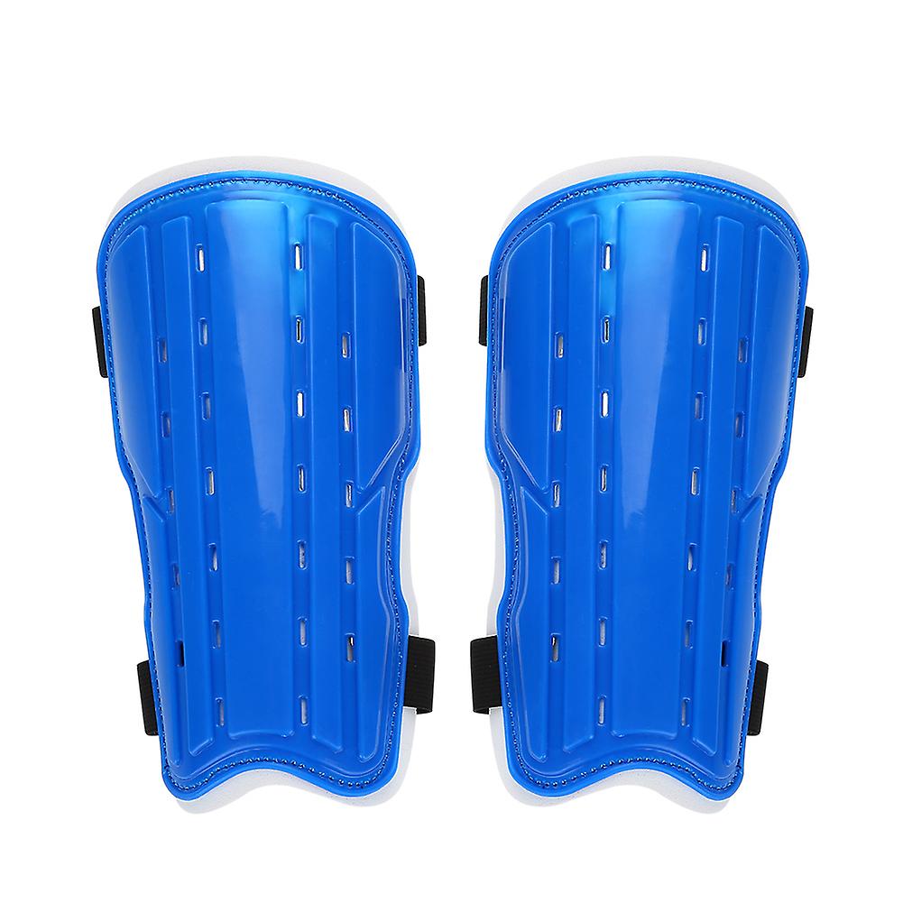 1pair Kids Soccer Shin Guards Football Padded Knee Protectors Protective Gear Youth (blue)