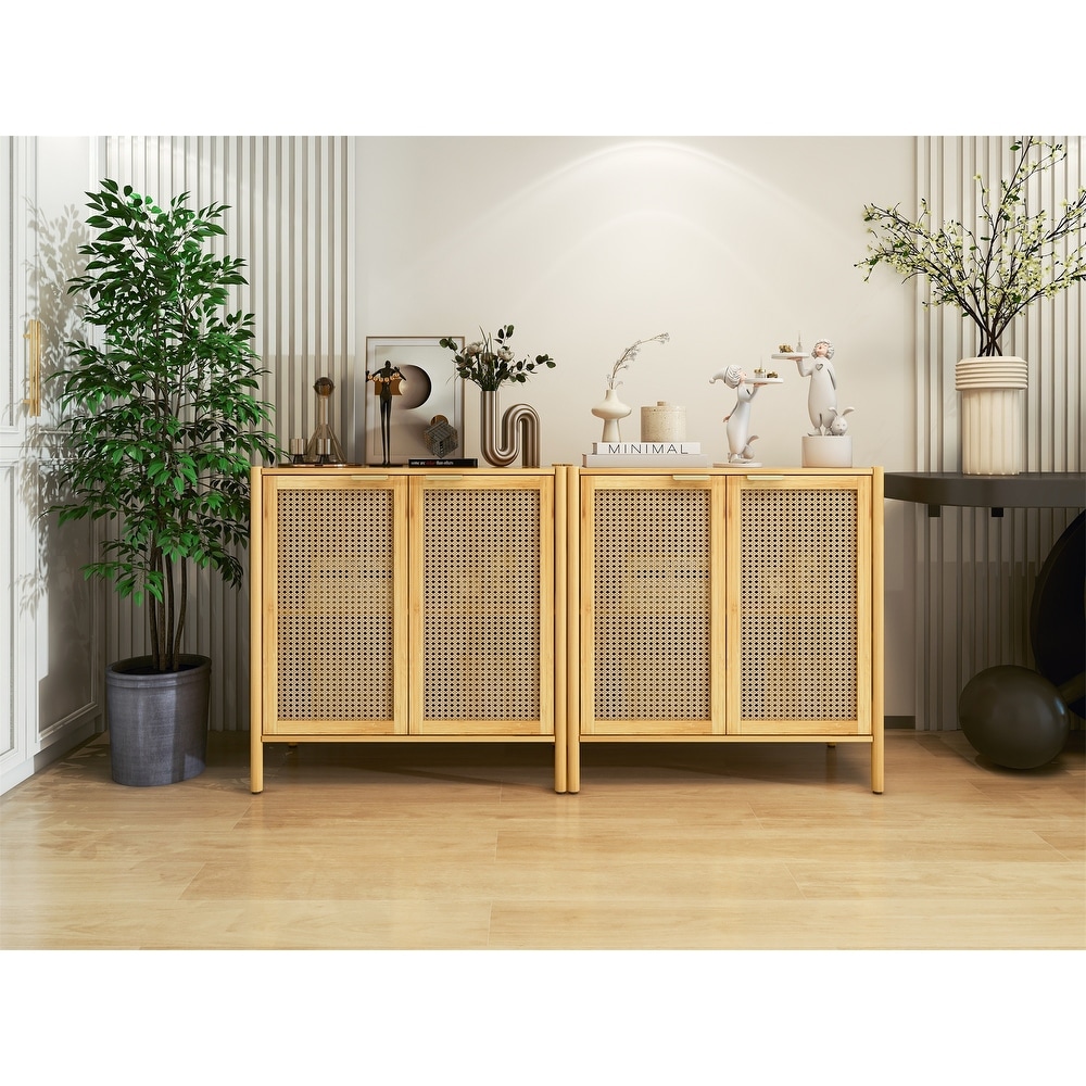 Set of 2  Buffet Sideboard Storage Cabinet