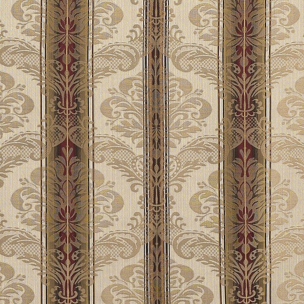 Kate Aurora 2 Piece Red Burgundy amp Taupe Complete Damask Window Curtain Panels 56 In W X 84 In L Burgundy