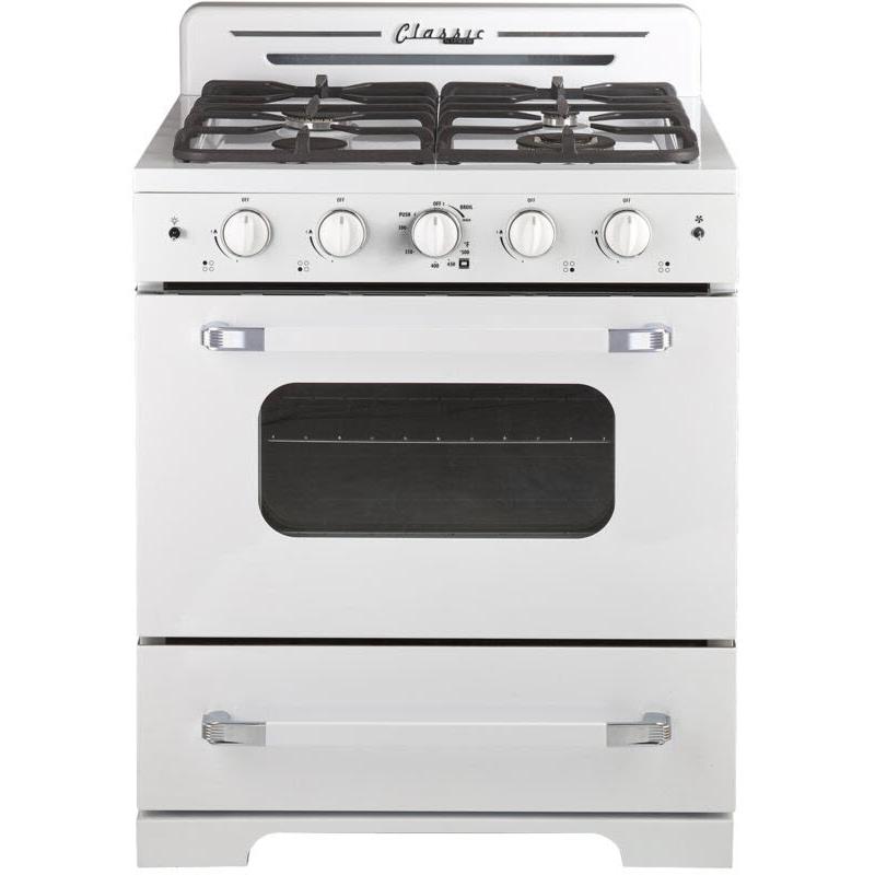 Unique Appliances 30-inch Freestanding Gas Range with Convection Technology UGP-30CR W