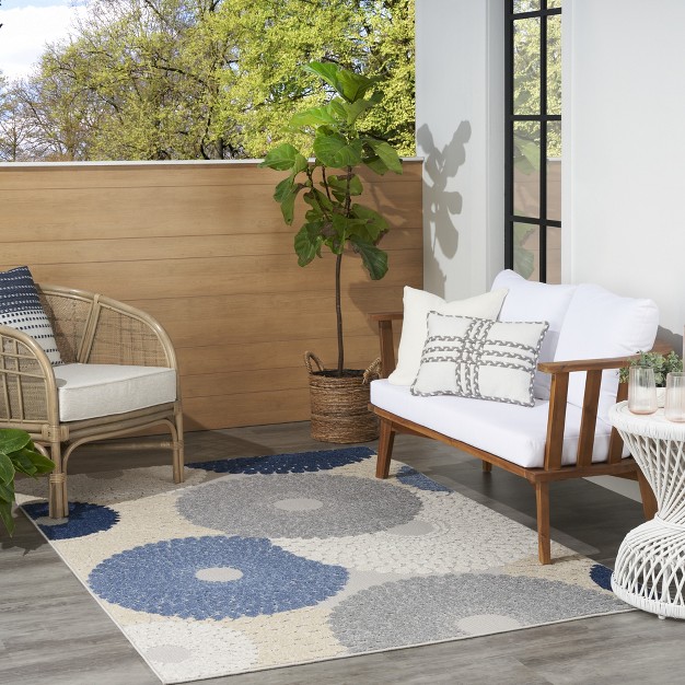 Nourison Aloha Bold Geometric Outdoor Rug