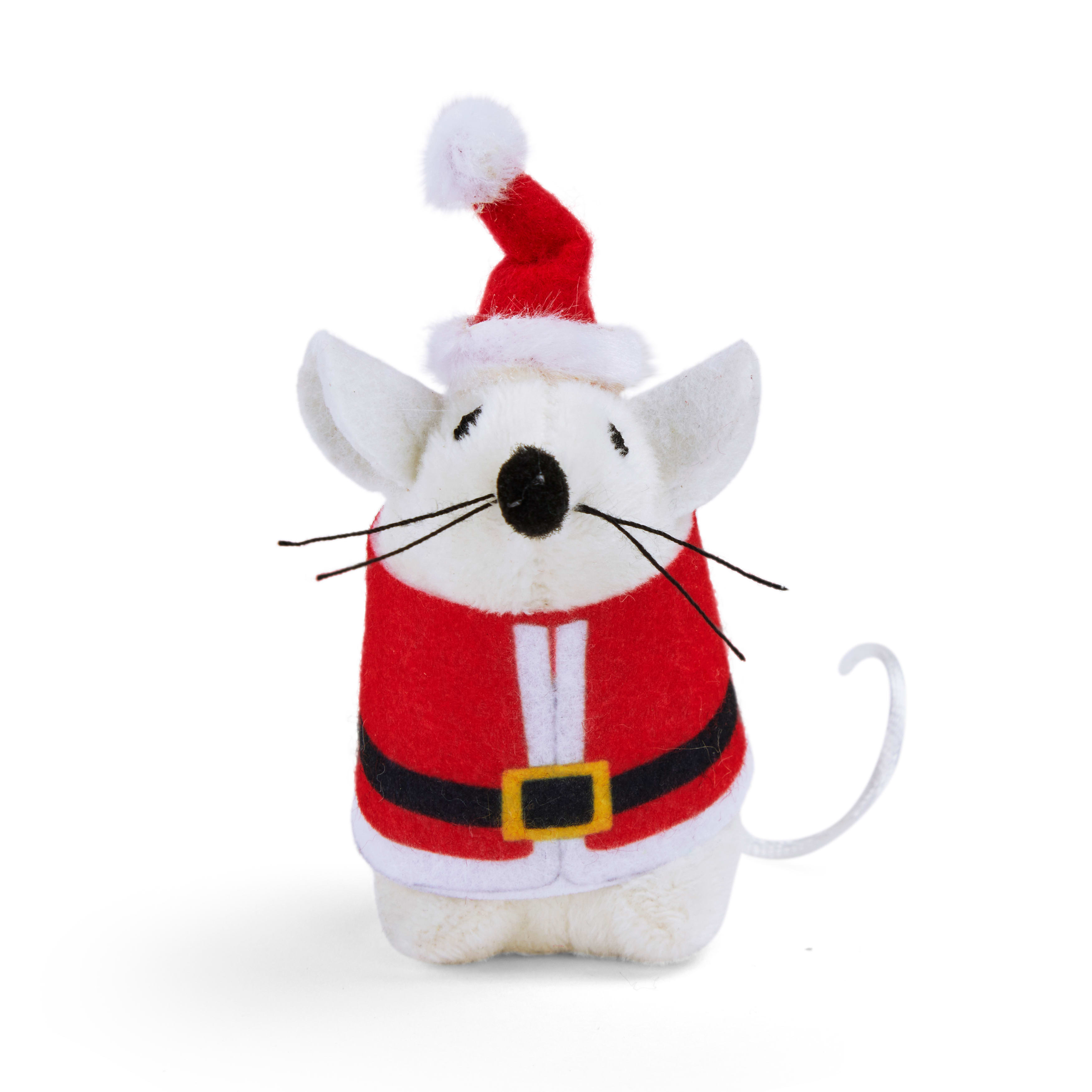 More and Merrier Santa/Reindeer Mice Cat Toy， Pack of 2