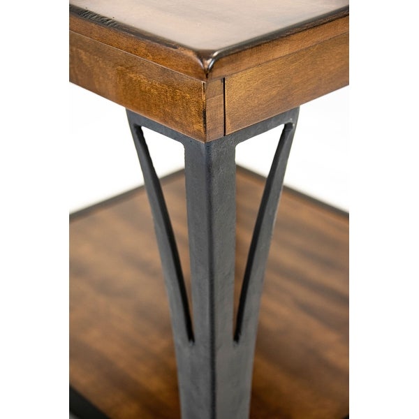 The District Copper Finish 1-shelf End Table