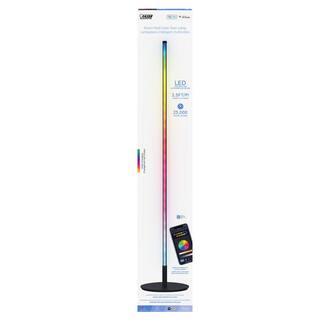 Feit Electric 42 in. Integrated LED Color Changing Smart Home Wi-Fi Connected Wireless Floor Lamp (4-Pack) FLOOR42RGBBLKAG4