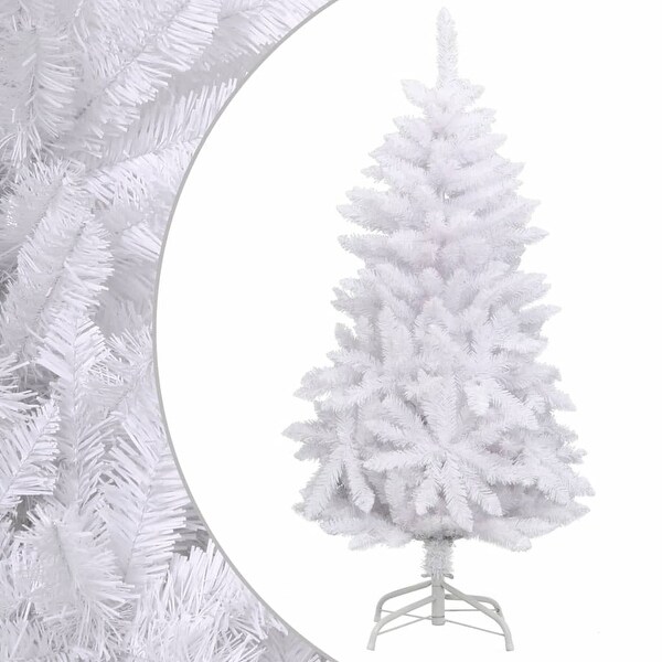 vidaXL Artificial Hinged Christmas Tree with Flocked Snow 94.5