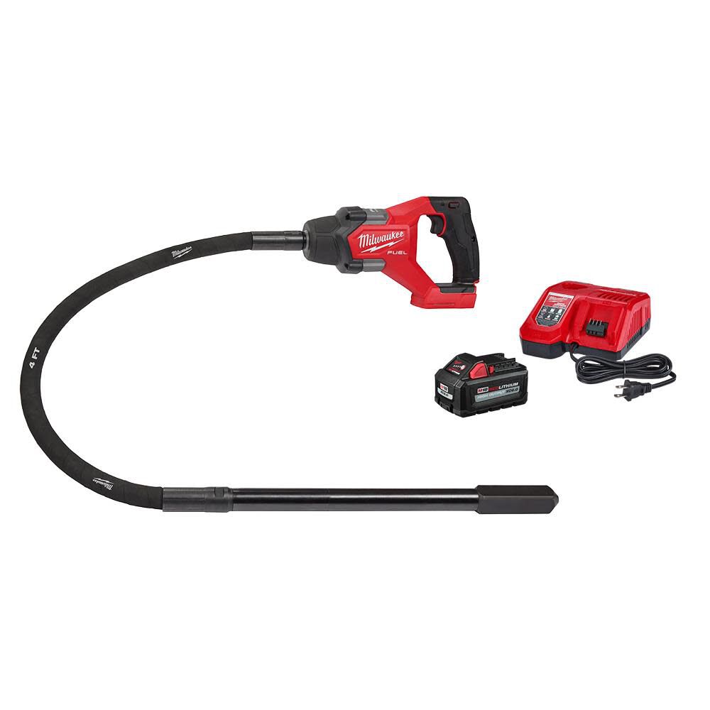 Milwaukee M18 FUEL 4' Concrete Pencil Vibrator Kit 2910-21 from Milwaukee