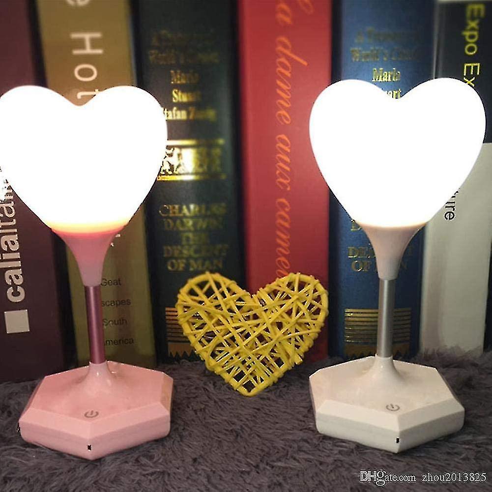 Rechargeable Night Light With Love Shape and Recordable，creative Led Silicone Touch Sensor and Color Cha