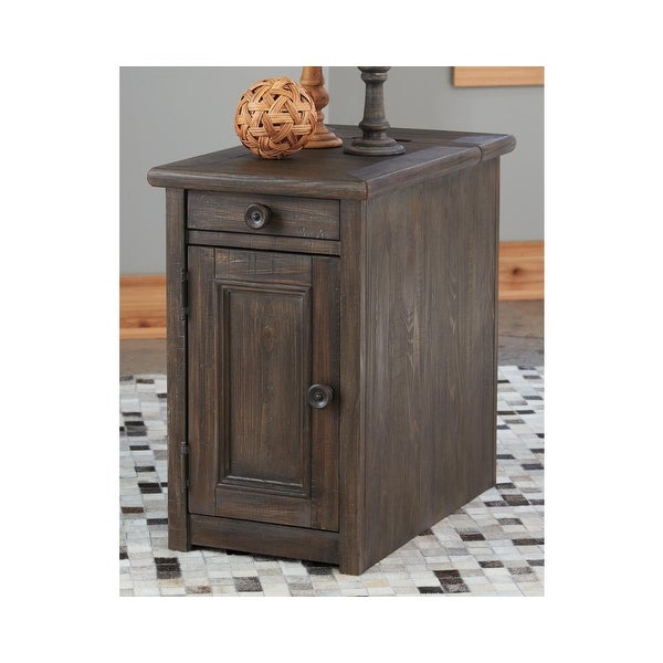 Wyndahl Rustic Brown Chair Side End Table