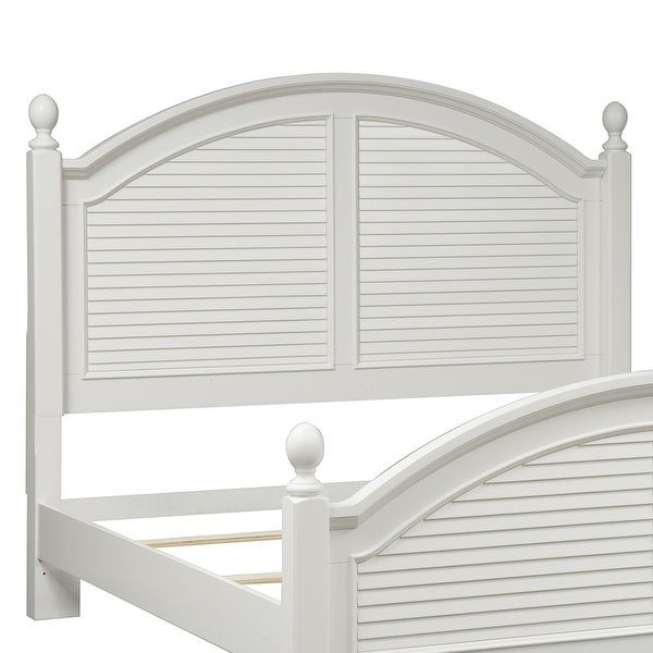 Summer House I Oyster White King Poster Headboard - - 30828238