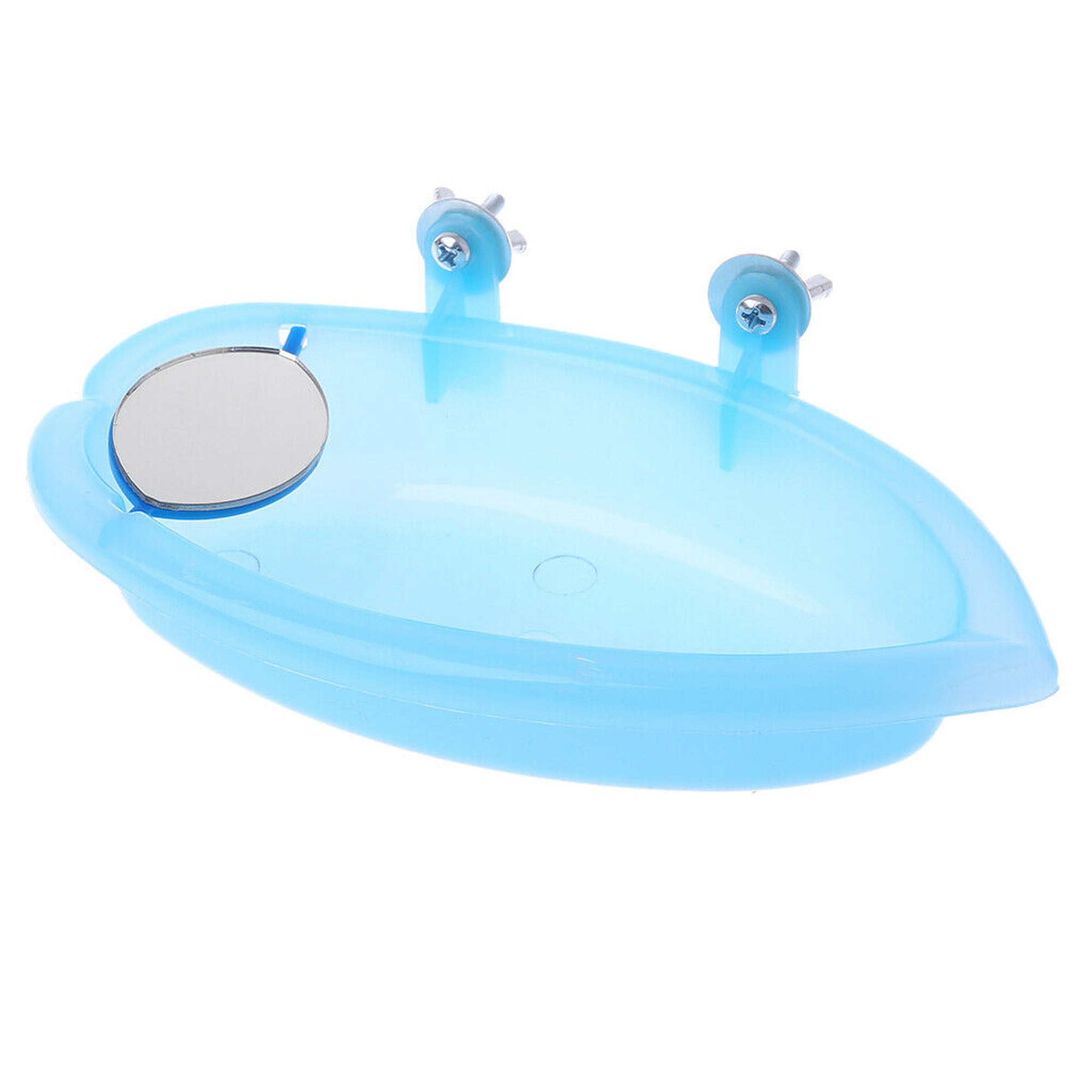 Dewadbow Bird Water Bath Tub For Pet Parrot Cage Hanging Bowl Shower Wash