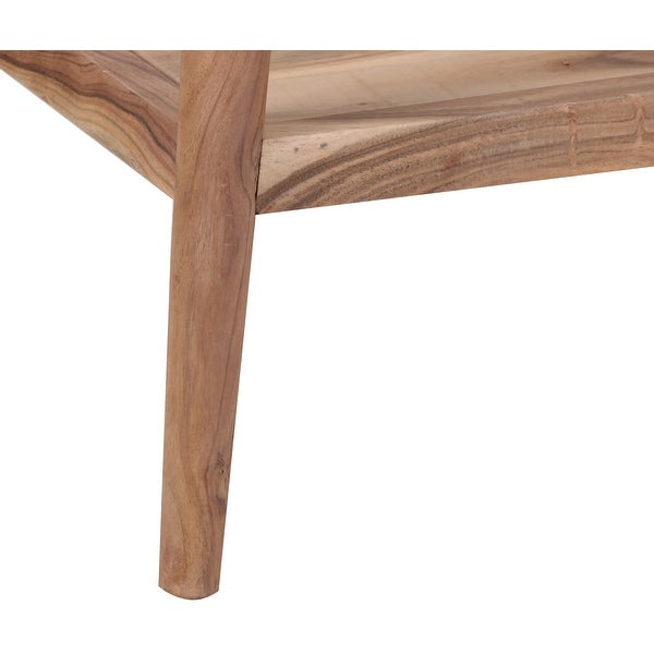 Porter Designs Portola Transitional Solid Acacia Wood Console Table， Natural