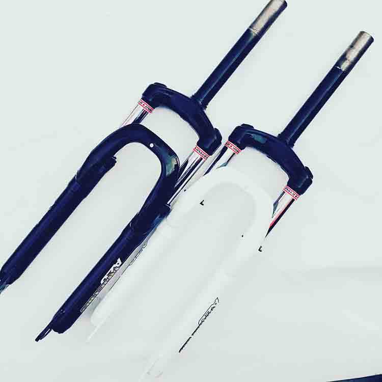 Cycling Accessories Mountain Bike 24 26 27 27.5 29 Inch 130mm  250mm Hi ten Steel Suspension Double Crown Bicycle Front Fork