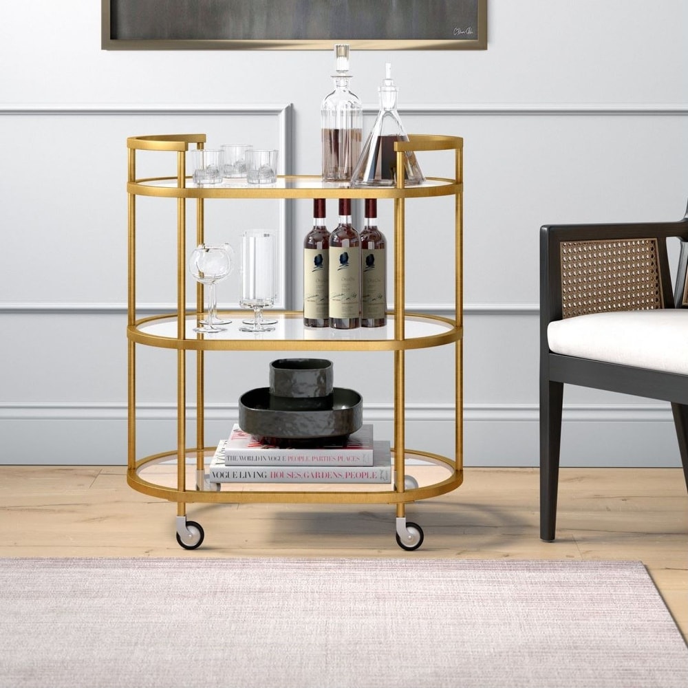 Steel Modern Bar Cart