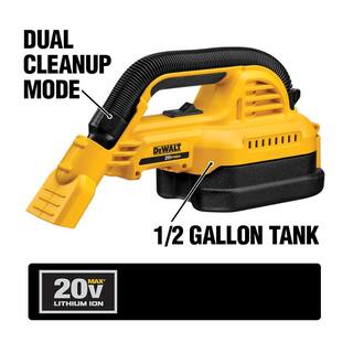 DW 20V MAX Cordless 12 Gal. WetDry Portable Vacuum and (1) 20V MAX XR Premium Lithium-Ion 4.0Ah Battery DCV517BW204