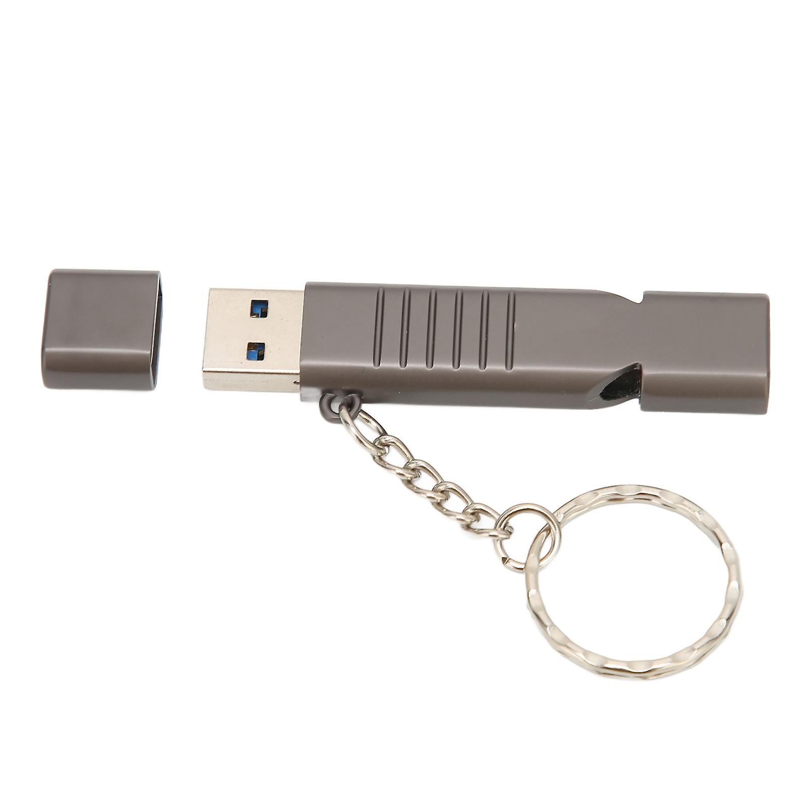 Whistle Flash Drive Sos Outdoor Waterproof 120db Sound Multifunction Zinc Alloy U Disk With Key Chain For Computer16gb