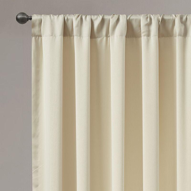 Madison Park 2-pack Klein Light Filtering Rod Pocket and Back Tab Window Curtains