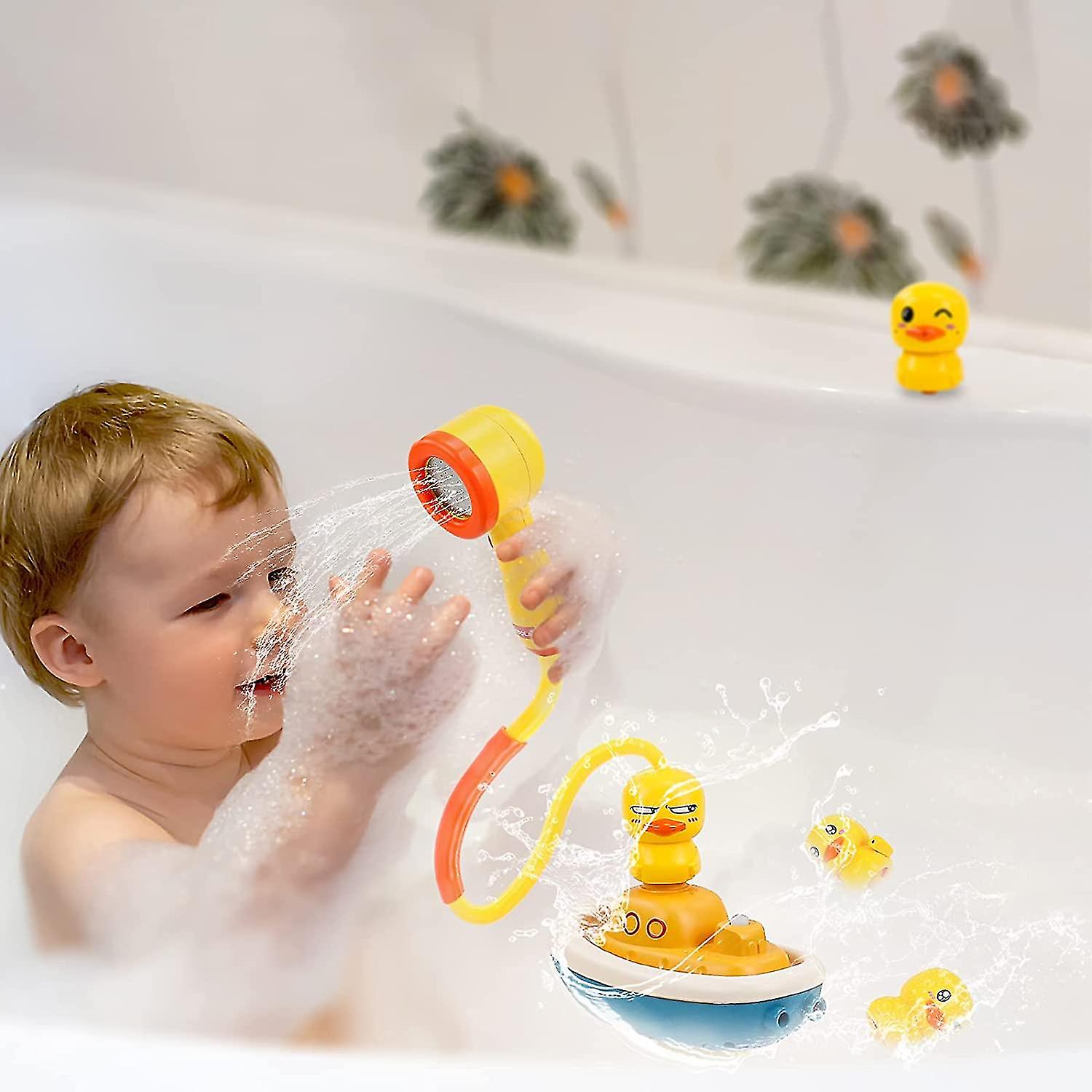 Little Yellow Duck Shower Toys， Electric Water Spray Toys， Baby Shower Toys