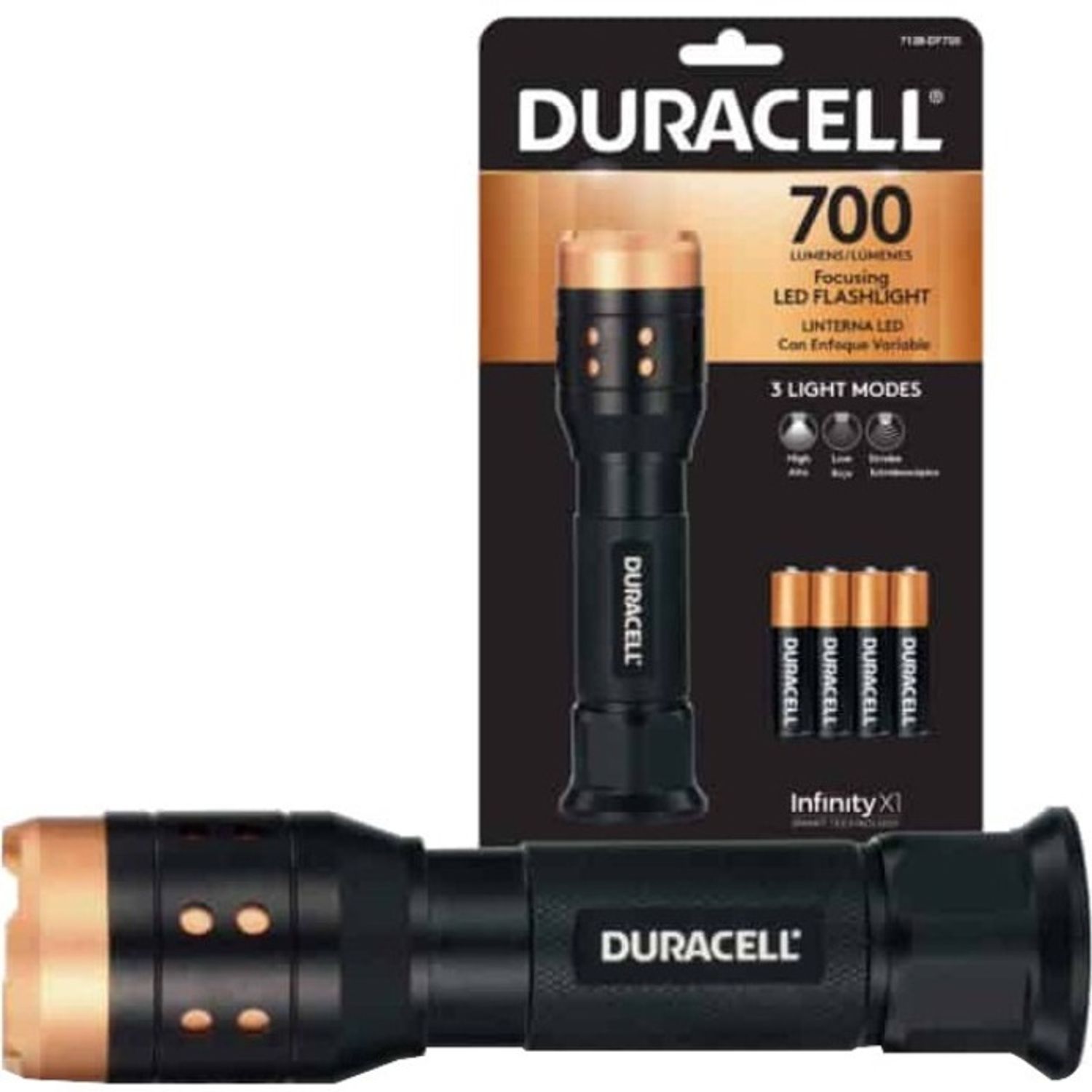 Aluminum Focusing LED Flashlight by Duracell Inc. DUR7128DF700