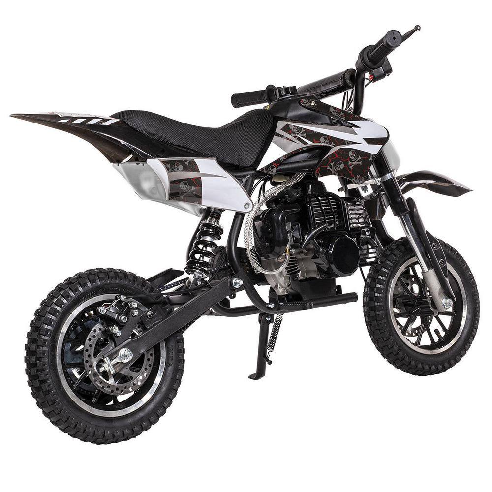 XtremepowerUS 49 cc 2-Stroke Gas Dirt Devil Power Mini Pocket Dirt Bike Dirt Off Road Motorcycle Ride-on Kickstand 99729