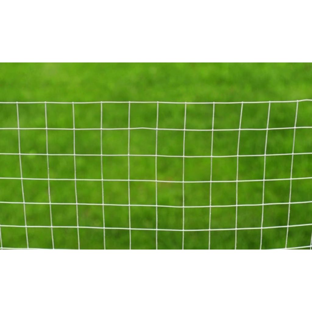 Carevas Chicken Wire Fence Galvanized Steel 82'x3.3' Silver