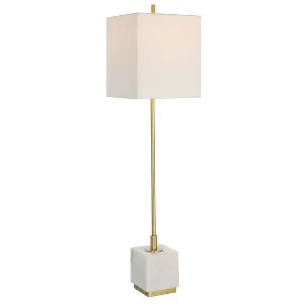 Uttermost Escort Brass Buffet Lamp - 9 W x 37 H x 9 D (inches)