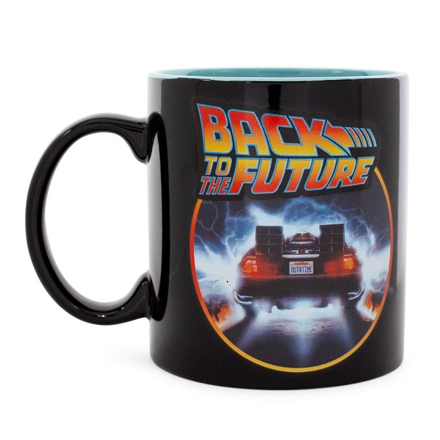 Silver Buffalo Back To The Future Delorean Time Machine Ceramic Mug Holds 20 Ounces