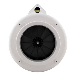 RadonAway XR261 6 in. Inlet and Outlet Inline Radon Fan in White with 1.6 in. Maximum Operating Pressure 23019-1