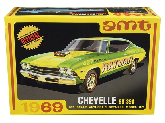 AMT AMT1138  Skill 2 Model Kit 1969 Chevrolet Chev...