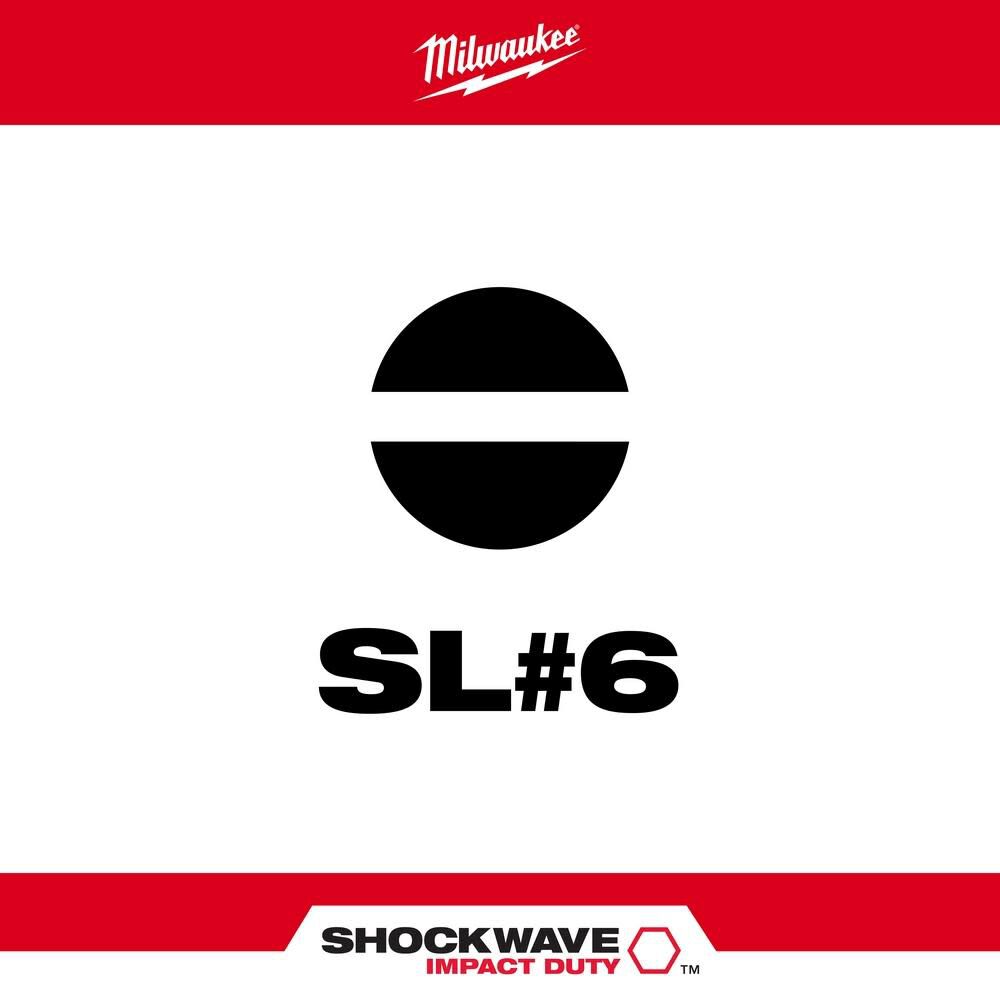 Milwaukee SHOCKWAVE 2 in. Impact Slotted 1/8 in. Power Bit 48-32-4916 from Milwaukee