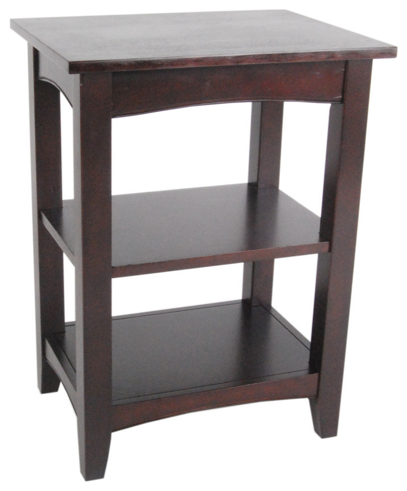 Shaker Cottage 2 Shelf End Table  Cherry   Transitional   Side Tables And End Tables   by Bolton Furniture  Inc.  Houzz