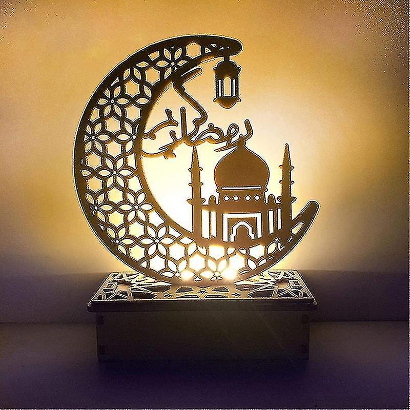 Moon Star Lights， Ramadan Decorations - Ramadan Eid Led Night Light， Decorations Table Lamp Moon Sta