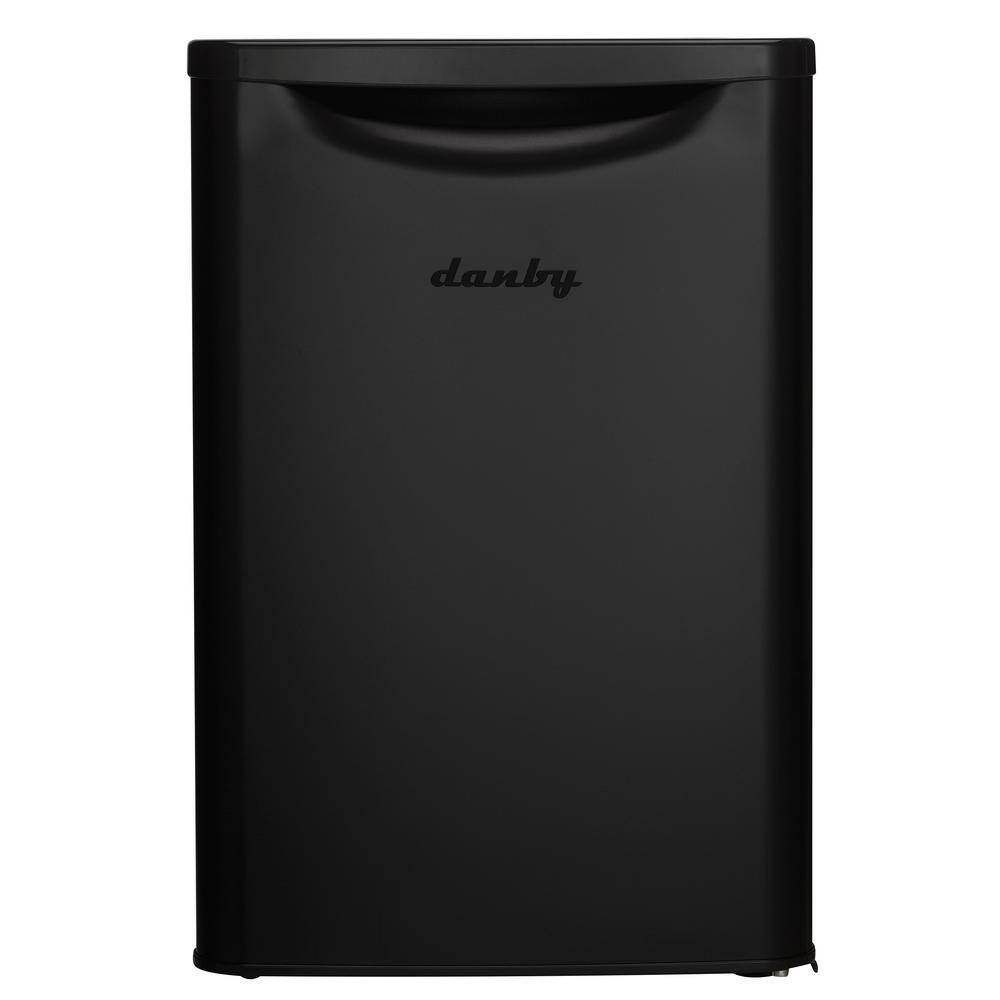 Danby 17.68 in. 2.6 cu.ft. Mini Refrigerator in Black DAR026A2BDB