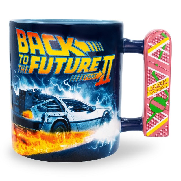 Silver Buffalo Back To The Future 2 Hoverboard Sculpted Handle Ceramic Mug Holds 20 Ounces