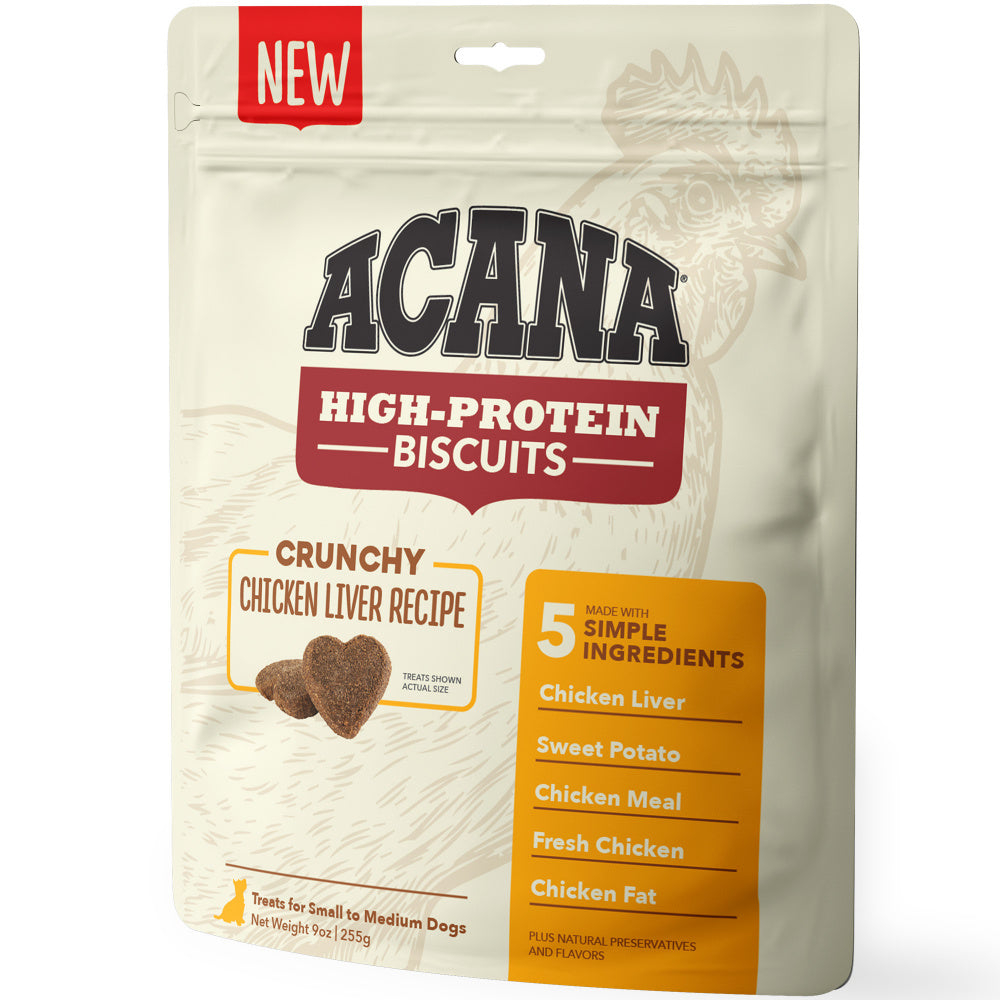 ACANA Crunchy Biscuits High-Protein Chicken Liver Recipe Dog Treats andndash; Pet Empire and Supplies