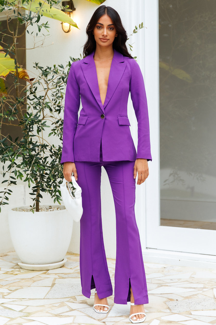 RUNAWAY Amity Blazer Purple