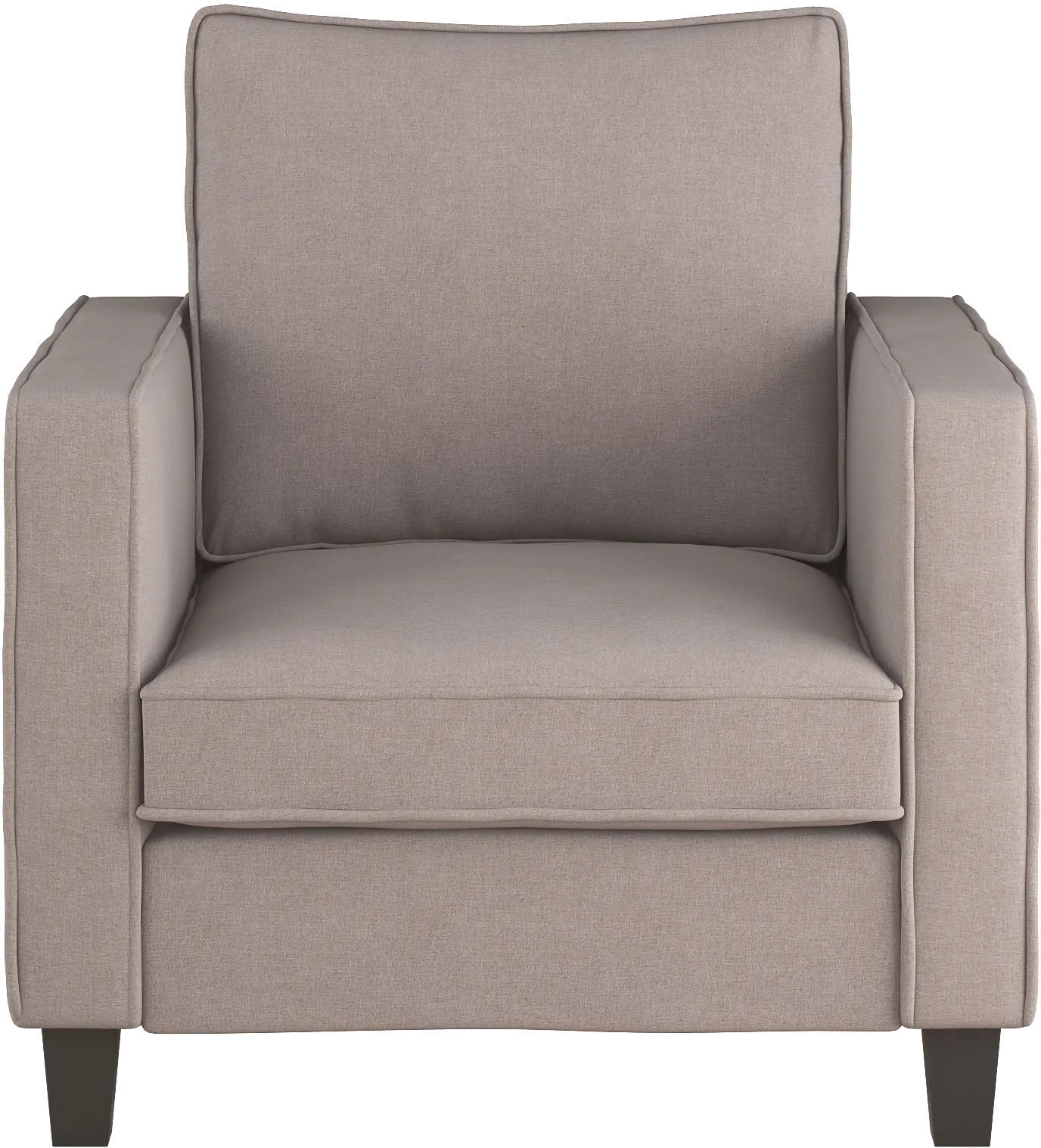 Georgia Contemporary Taupe Fabric Accent Chair