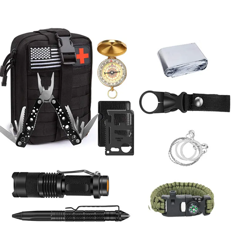 Wholesale Survival Kit Outdoor Survival Kit Tactical Backpack Emergency Kit Camping Hiking Other Camping