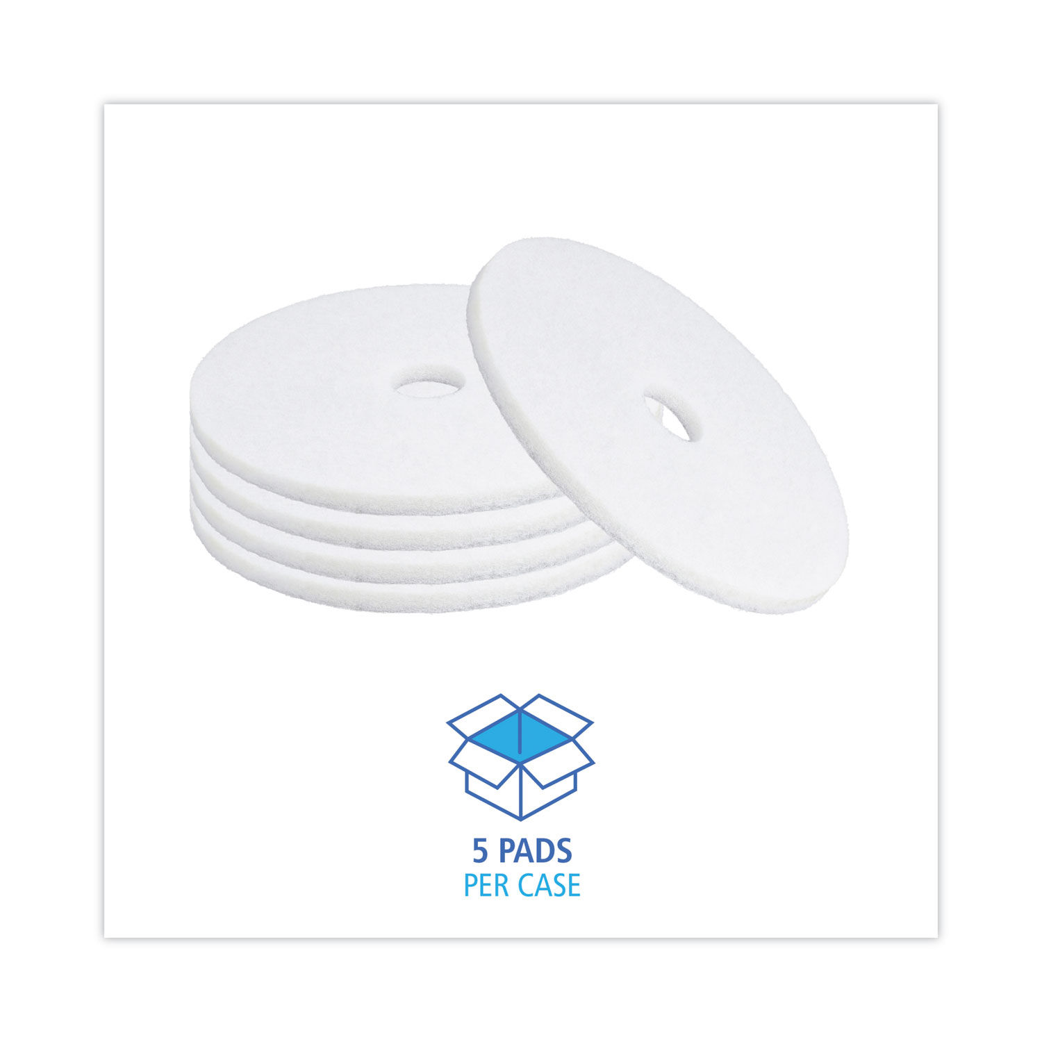 Polishing Floor Pads by Boardwalkandreg; BWK4020WHI